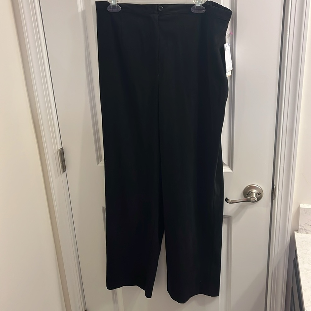 JM Collection black Pants stretch waist Womens Size 16 new